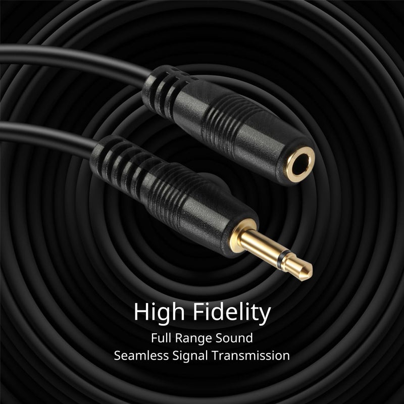 TNP Products TNP 10FT 3.5mm Mono Extension Cable - 12V Trigger, IR Infrared Sensor Receiver Extension, 3.5mm TS Monaural Mini Mono Audio Plug Jack Connector Male to Female - Image 4